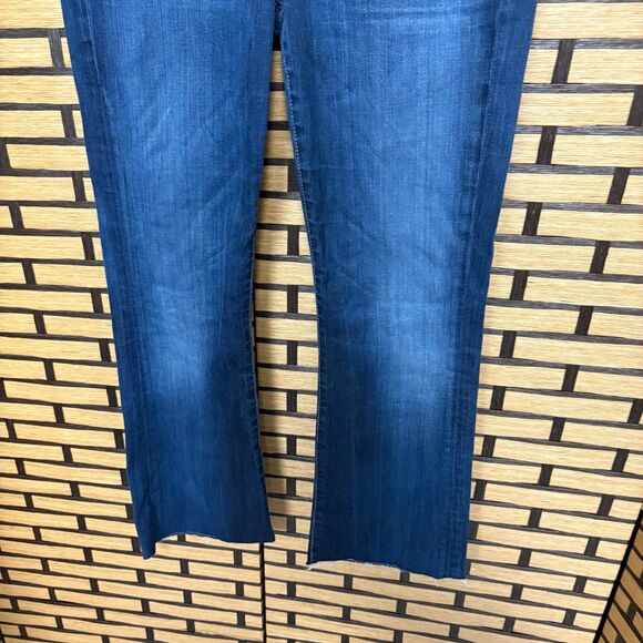 Citizens of Humanity Dita Petite Bootcut Leg Darkwash‎ Frayed Hem Jeans Size 26 - Picture 4 of 8